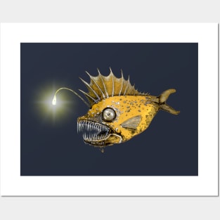 Metallic Angler Posters and Art